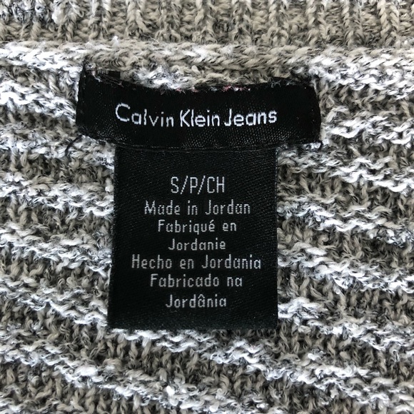 Calvin Klein Jeans Gray Marl V-Neck Sweater - Picture 9 of 11